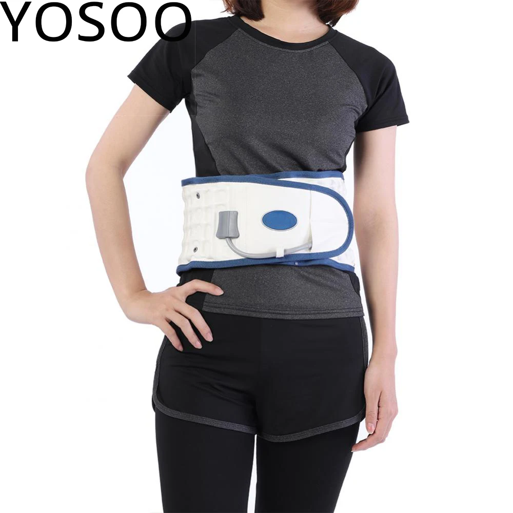 Women Men's Inflatable Waist Belt Back Lumbar Brace Support Belt