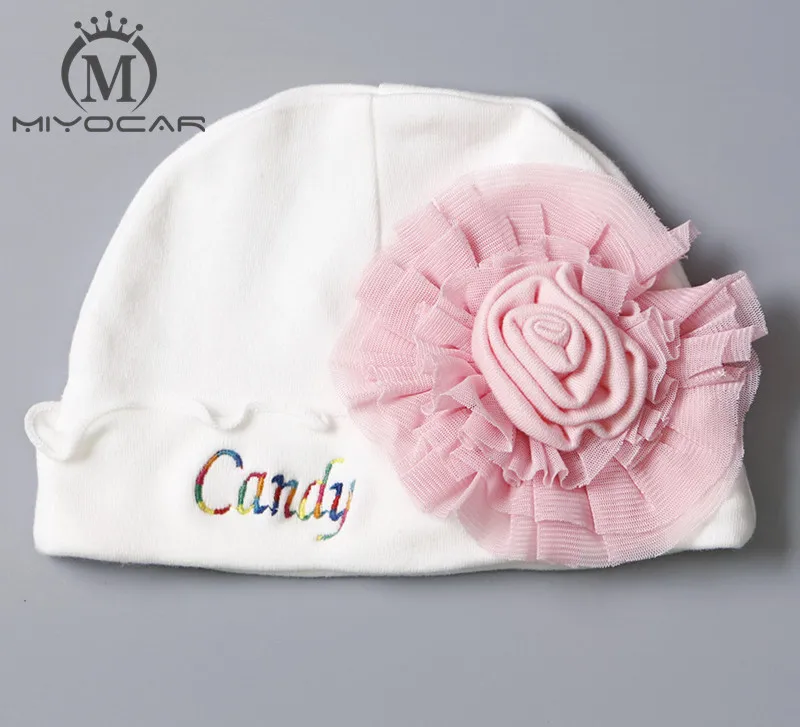 Miyocar персонализированные любое имя Белый шлем младенца Baby Bib элегантная шляпа хлопок принцесса комбинезон и шляпа Набор Baby Shower подарков - Цвет: hat