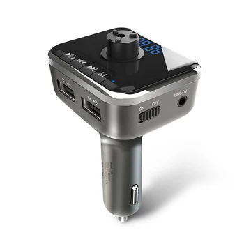 

Mutilfunction Car Bluetooth MP3 Player New Window Breaker LX01 Dual USB Car Charger Quick Charge QC2.0 smartphone Car Charger