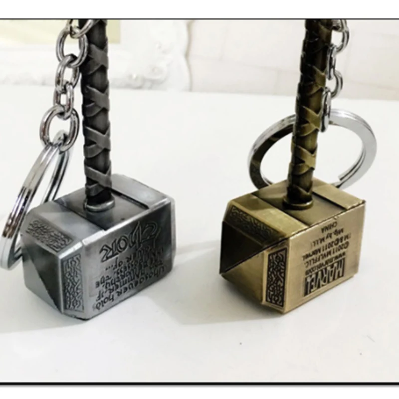 

Marvel Keychain Car Keychain Avengers Thor's Hammer Keychain Movie Peripherals