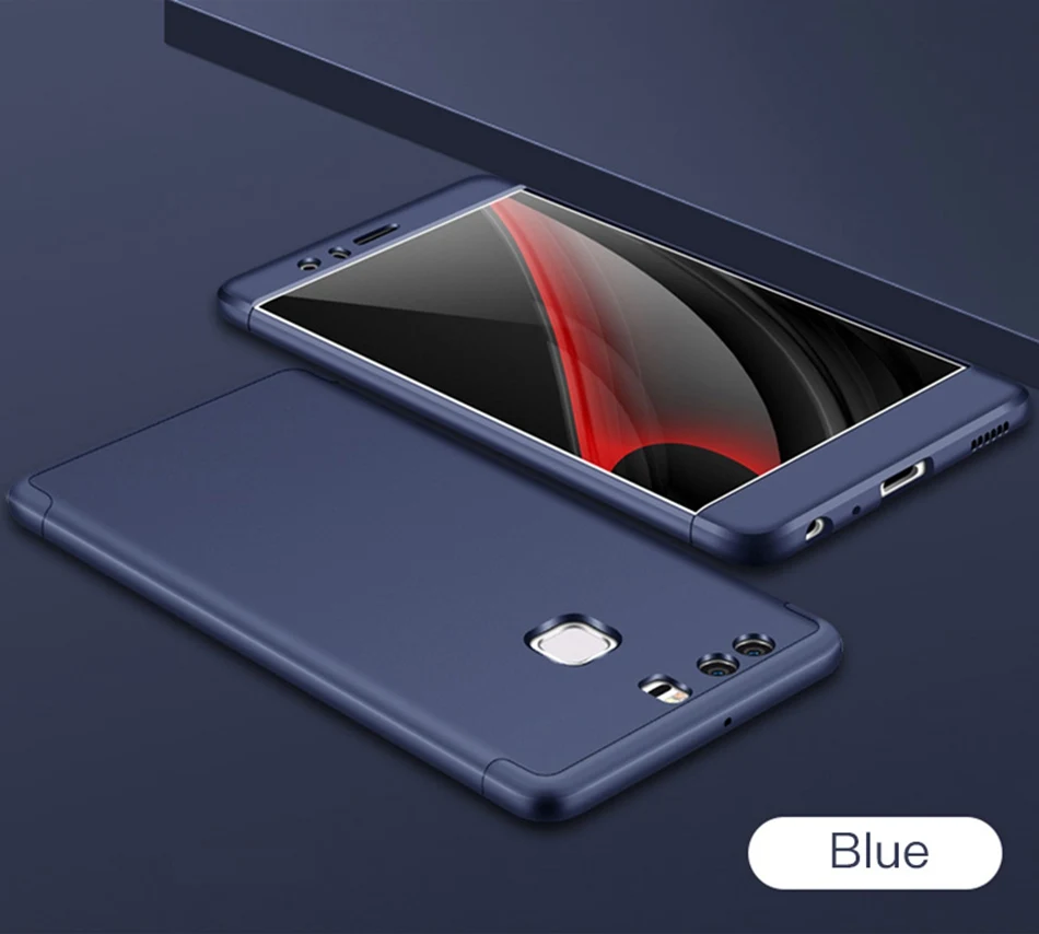 Icoque Fitted Cases for Huawei P9 Lite Case 360 Protection Full Body Matte for Back Cover Huawei P9 Lite Honor 8 9 Lite Case (10)