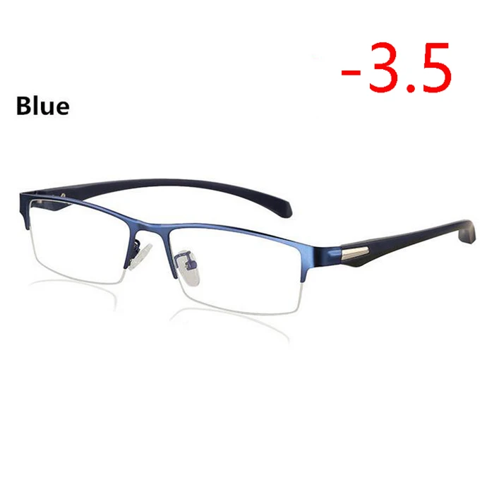 Myopia 350 Новинка, полуоправа, солнечные фотохромные очки для близорукости, оптические мужские очки для студентов, близорукие очки, очки по рецепту-1,0-4 - Цвет оправы: Myopia 350