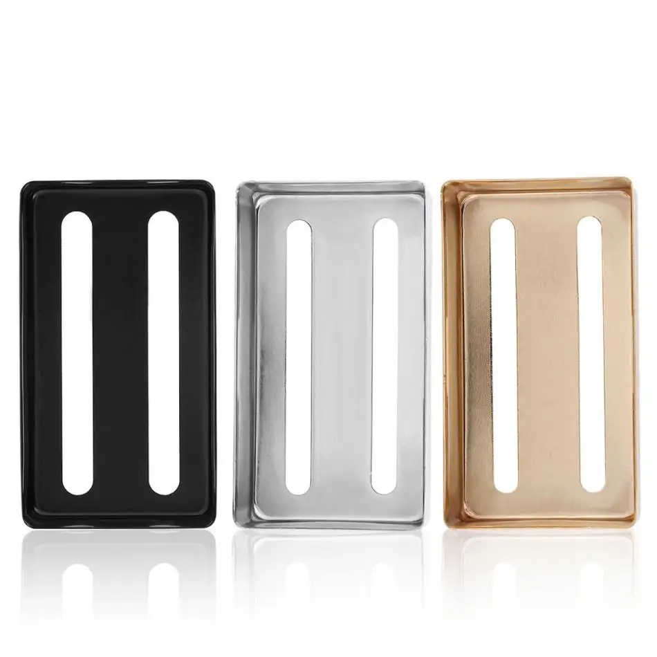 

Guitar Bass Pickup Cover Two Slot Metal Pickup Case Brass Humbucker Cover for Electric Guitars