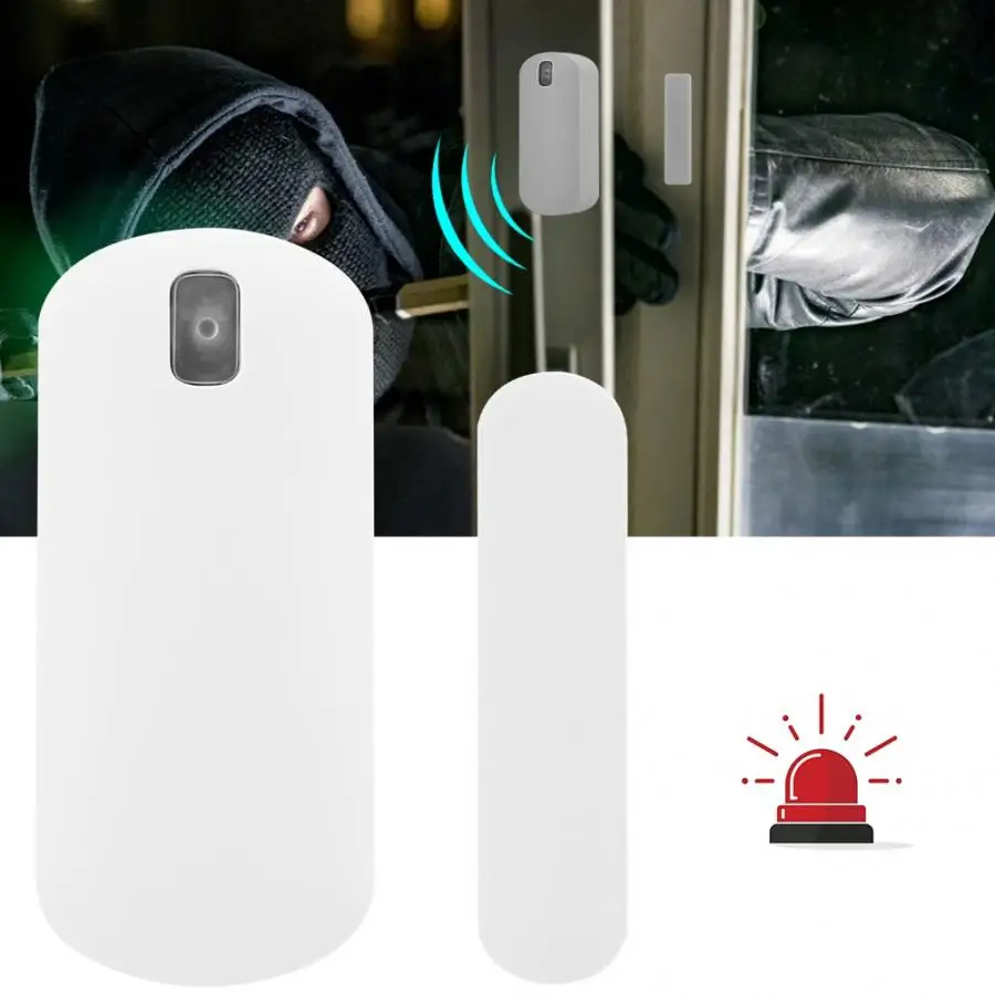 

Wireless Window Door Cabinet Sensor 433MHz Smart Detector Anti-theft Security Alarm System