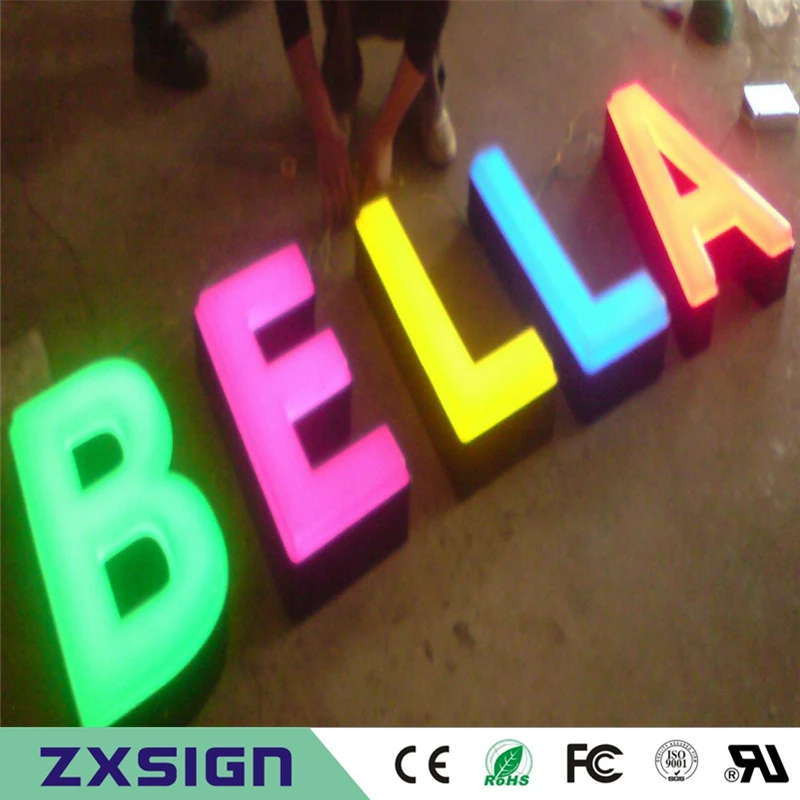 

Factory Outlet the front lit acrylic LED sign for store, restaurant, coffee shop, office, company name advertising signboards