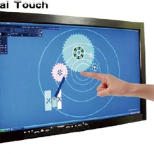 4" 2 реальные точки ИК сенсорный экран панель инфракрасный сенсорный экран Рамка накладки, драйвер бесплатно, подключи и играй
