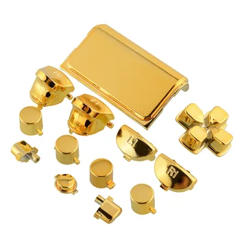 

For Playstation 4 Fashion Gold Full Buttons Mod Kits Set Chrome for PS4 Controller Joystick Video Game Accessories