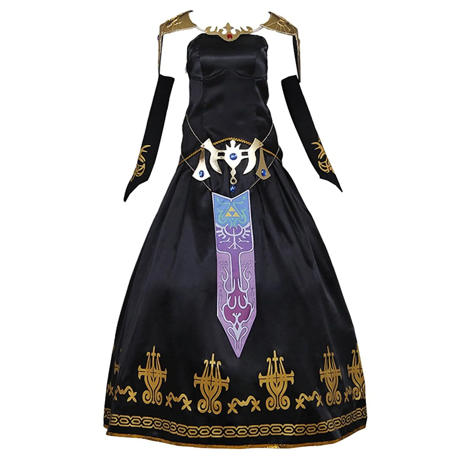 Zelda Black Dress Cosplay The Legend of Zelda Twilight Princess Zelda Dress Cosplay Costume