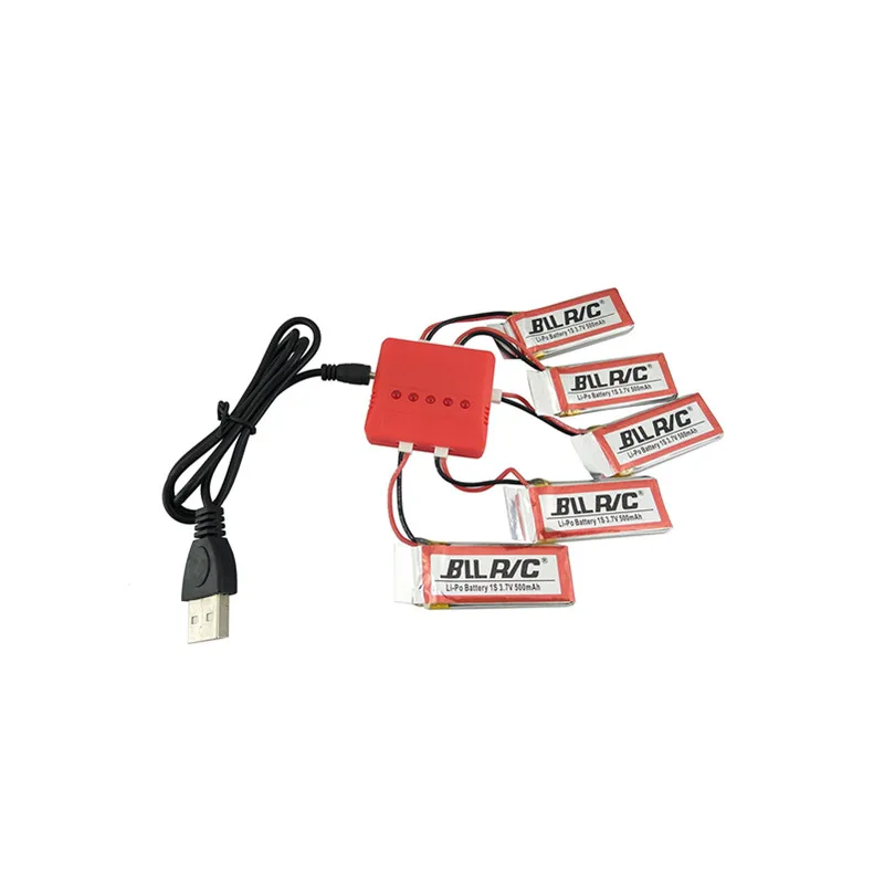 5 шт. 3 7 в 500 мАч батарея для Hubsan X4 H107C H107L H107D H107P + HS170 HS170C SYMA X11 портов зарядное