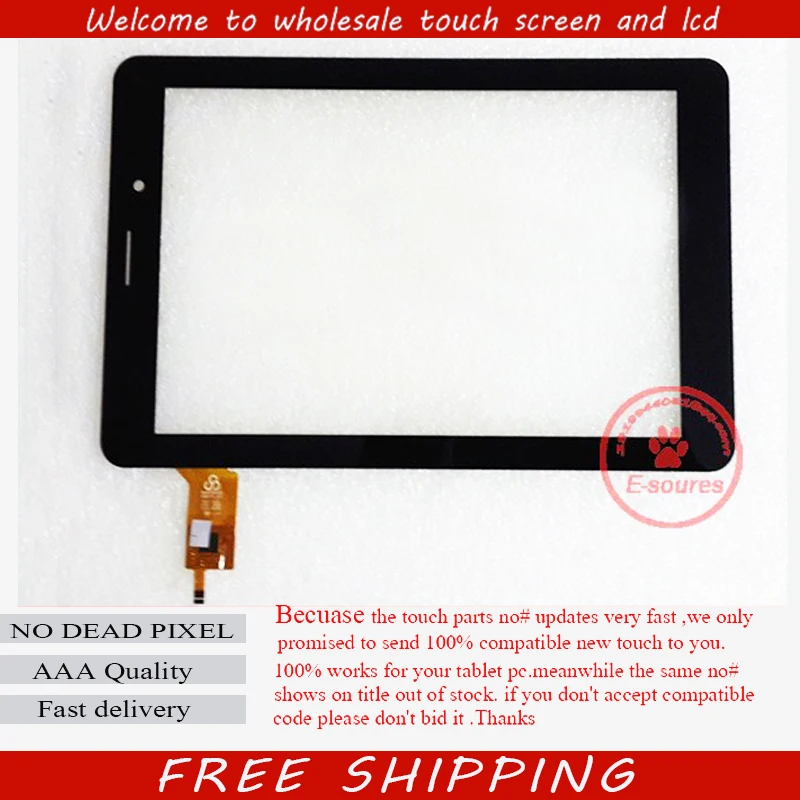 

New 8'' inch Tablet Capacitive Touch Screen Replacement For F0759 RS-8F373 Digitizer External screen Sensor Free Shipping