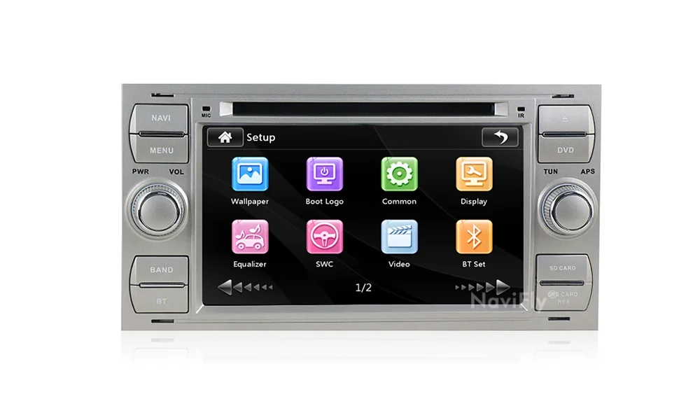 Perfect Navifly Free shipping! 7Inch 2din windows ce6.0 Car DVD Player For C-Max Connect Fiesta Fusion Galaxy Kuga Mondeo S-Max Focus 15