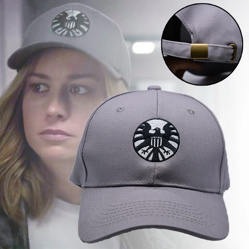 

Cosplay Baseball Cap Marvel Movie Surprise Captain Logo With The Same Baseball Cap Cotton Hat Embroidery Summer Sunscreen