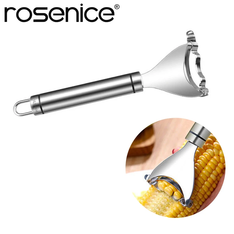

ROSENICE Corn Peeler Premium Stainless Steel Kitchen Tool Corn Cutter Cob Peeler Corn Stripper Kernel Cutter