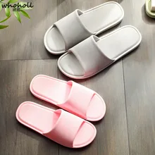 WHOHOLL Men Home Slippers Shoes Man Indoor Flat Slipper Non-slip Sole Unisex Bathroom Slipper Solid Color Male Casual Slides 45 цена WHOHOLL Men Home Slippers Shoes Man Indoor Flat Slipper Non-slip Sole Unisex Bathroom Slipper Solid Color Male Casual Slides 45 цены онлайн