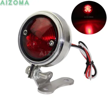 

Retro Motorcycle LED Brake Stop Taillight CNC 6061-T6 Aluminum Tail Lights Universal for Harley Cafe Racer Yamaha BOBBER