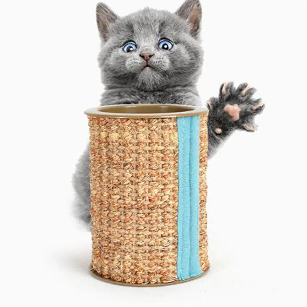 Pet Cat износостойкая Когтеточка сизаль Колонка игрушка с колокольчиком мяч