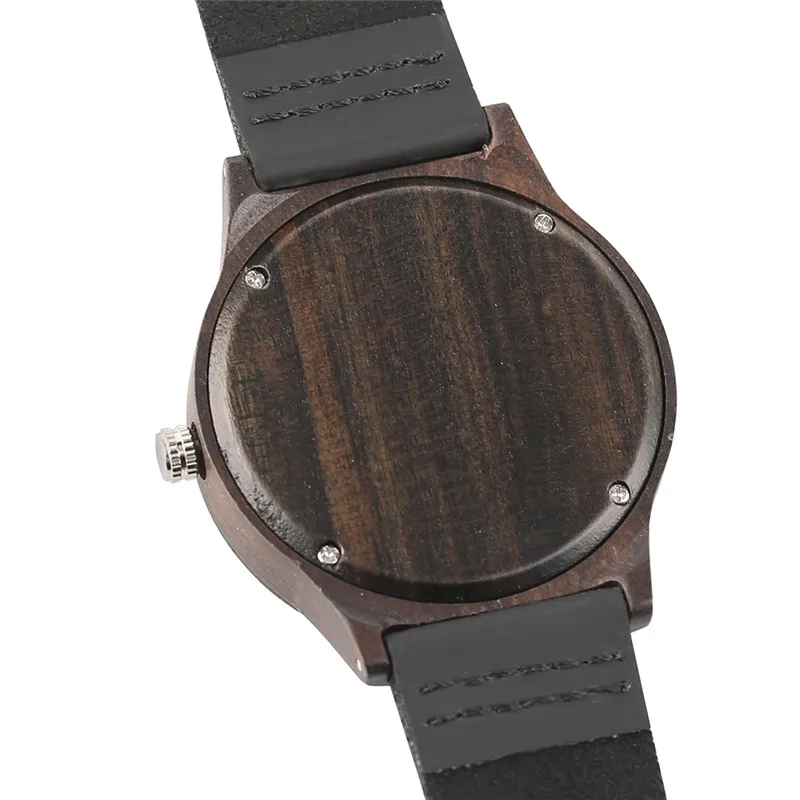 Casual Men Women Wooden Watch Novel Vortex Non-pointer Sport Bamboo Wristwatch Geek Concept Young People Wood Clock Cool Gifts (5)