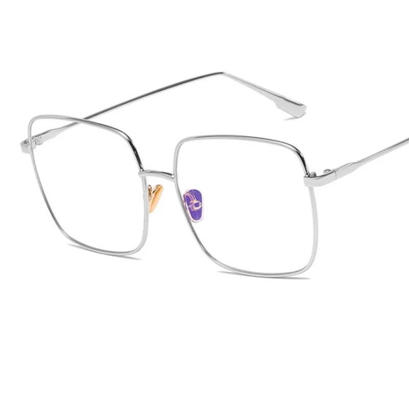 Новые очки Квадратные прозрачные очки Женские винтажные круглые компьютерные blueray очки Модные Ретро прозрачные женские очки