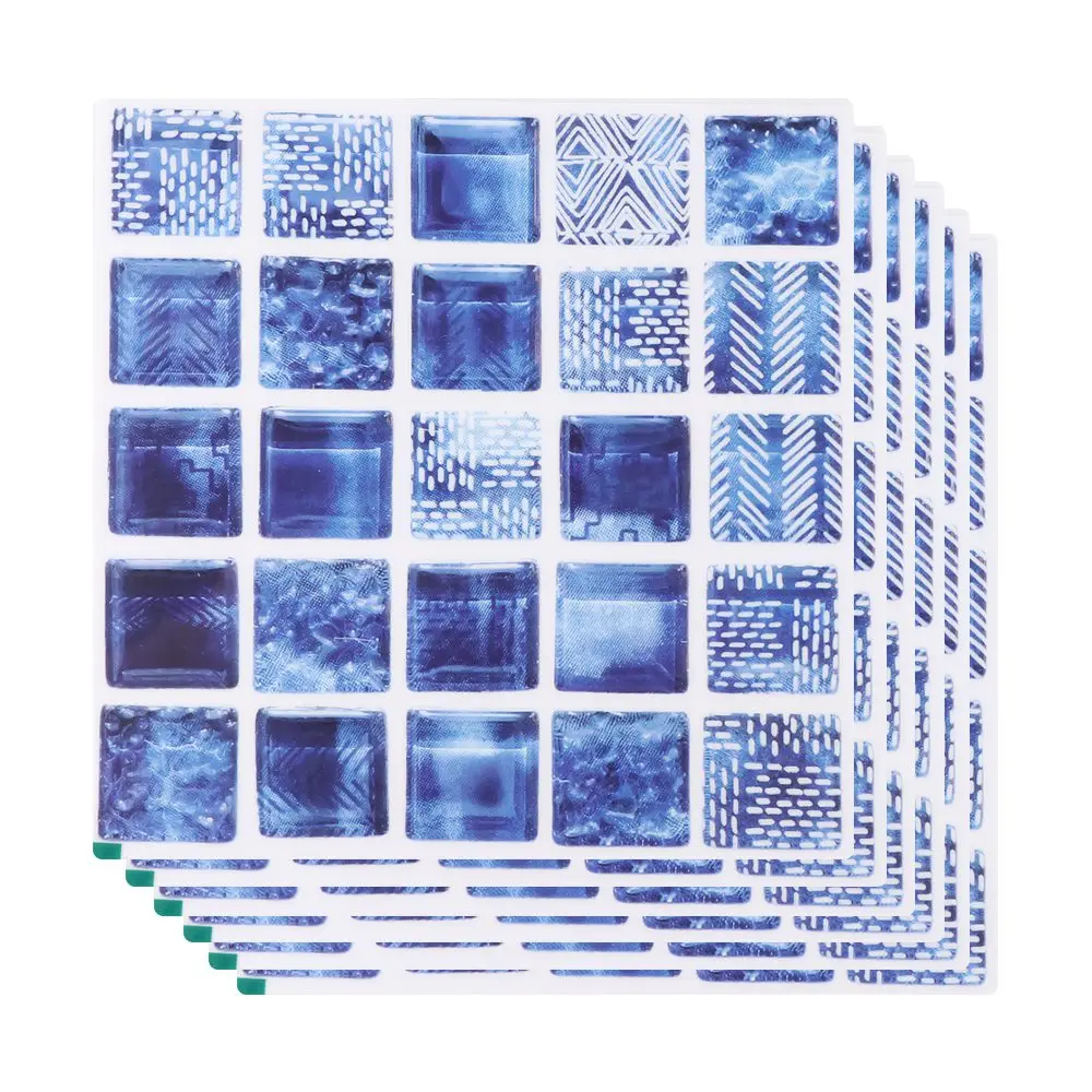 6 шт./компл. 20 см 3D мозаичная напольная плитка диагональные наклейки на стену Ванная комната Кухня линия талии художественная роспись плитка виниловые настенные наклейки