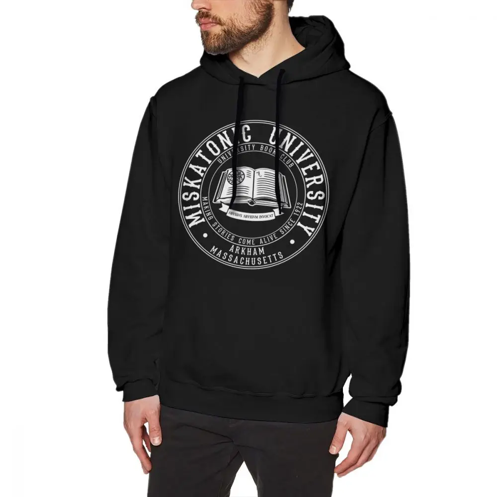 

Arkham Horror Hoodie Miskatonic University Book Club Hoodies Long Length Popular Pullover Hoodie XXXL Male Winter Cotton Hoodies