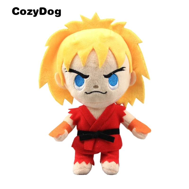 22 Cm 5 Pcs Set Anime Characters Stuffed Toys Ryu A Gulie Chun Li Plush Toy Dolls For Children Boys Gifts Aliexpress