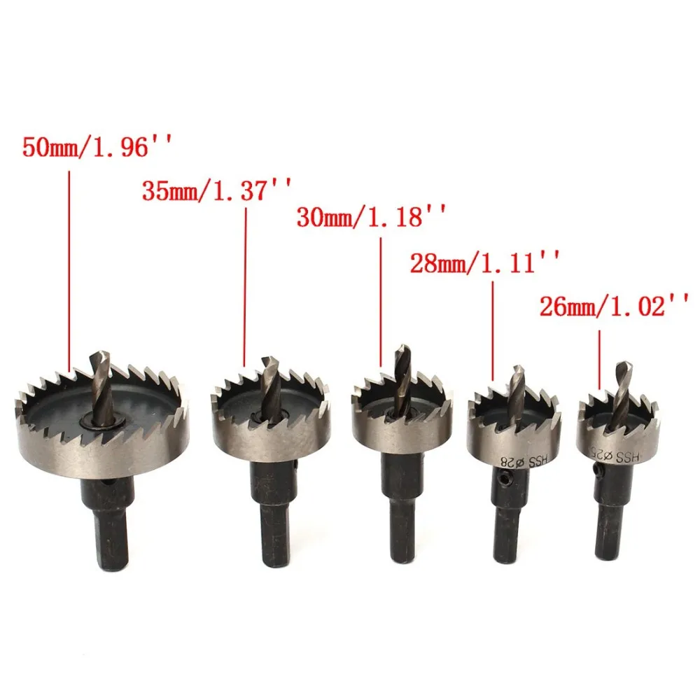 12 шт. отверстие пилы зуб комплект HSS сталь Core бурильные долото набор резак инструмент для металла, дерева сплав
