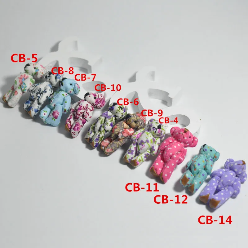 4.5cm dot bear+cloth teddy bear (3)