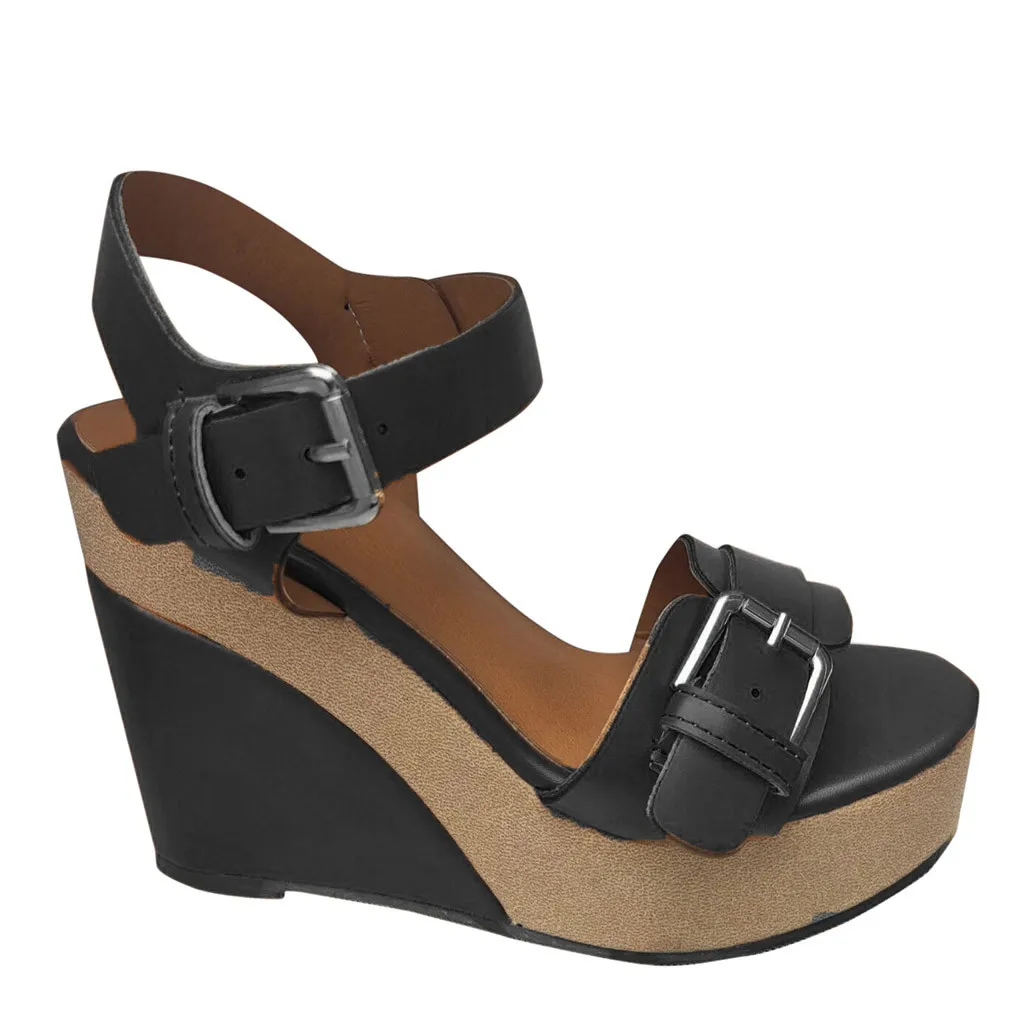 KLV/Женская обувь на танкетке; босоножки на высоком каблуке; обувь на платформе; женская летняя обувь на танкетке с открытым носком; Zapatos De Mujer
