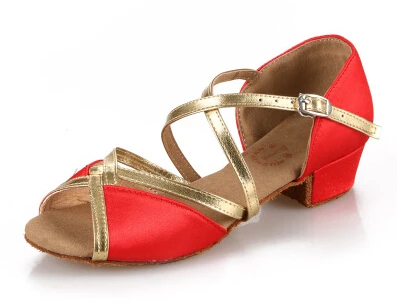 3,5 m низкий каблук женщины девушки дети бальный танцы танцевальные туфли для сальсы латинские танцевальные туфли для танцев Размер 24~ 40 SR005