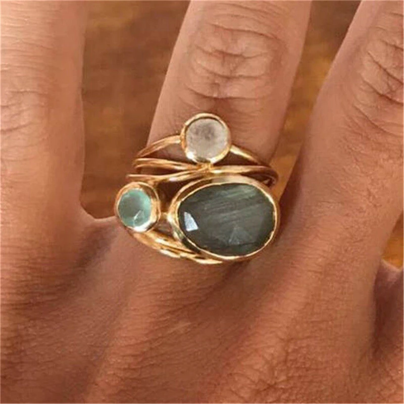 Vintage S925 Silver Ring Womens Simple Opening Square Pomegranate Red Fashion Creative Gift Personality Trend