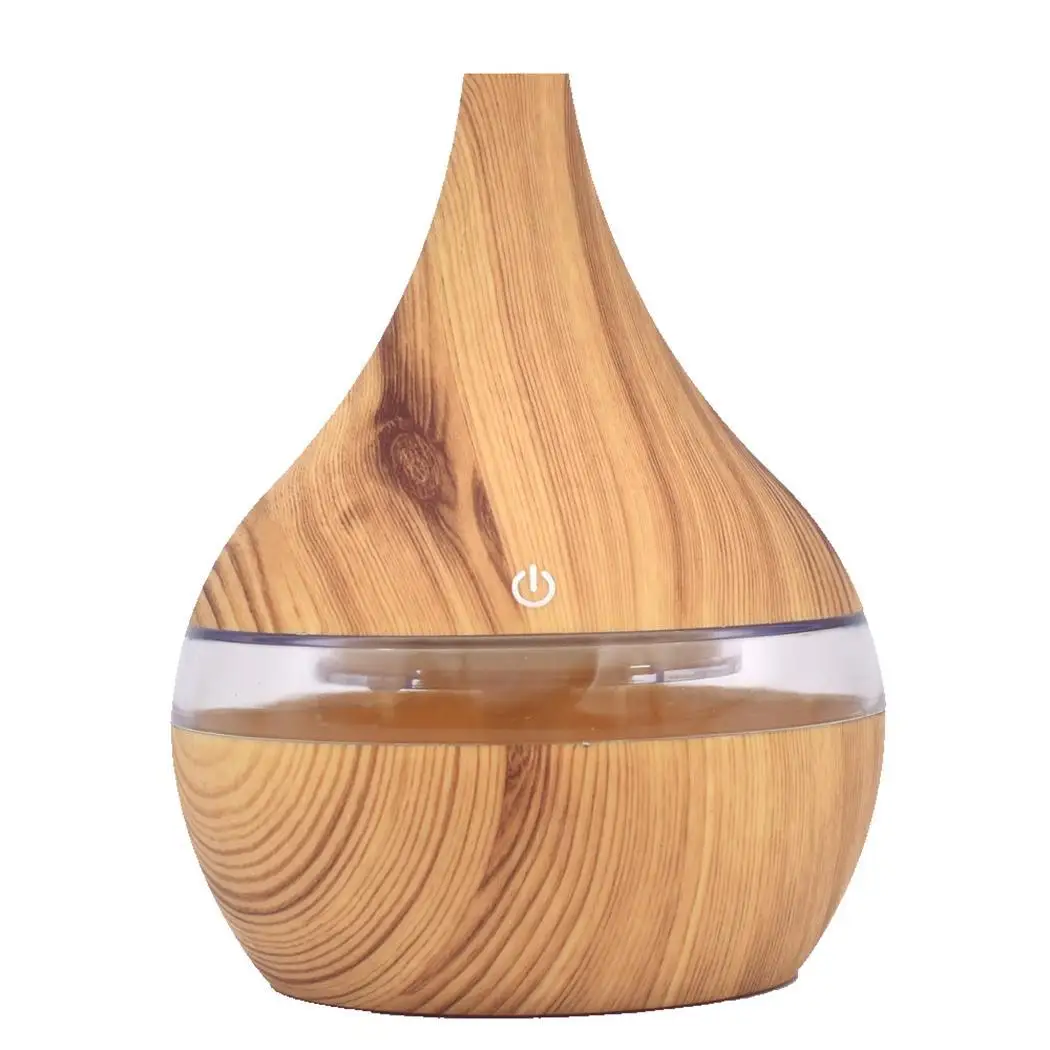 

300ml USB Mini Air Humidifier LED Night Light Home Mini Aromatherapy Atomizer Air Purifier Wood Grain Aromatic Diffuser