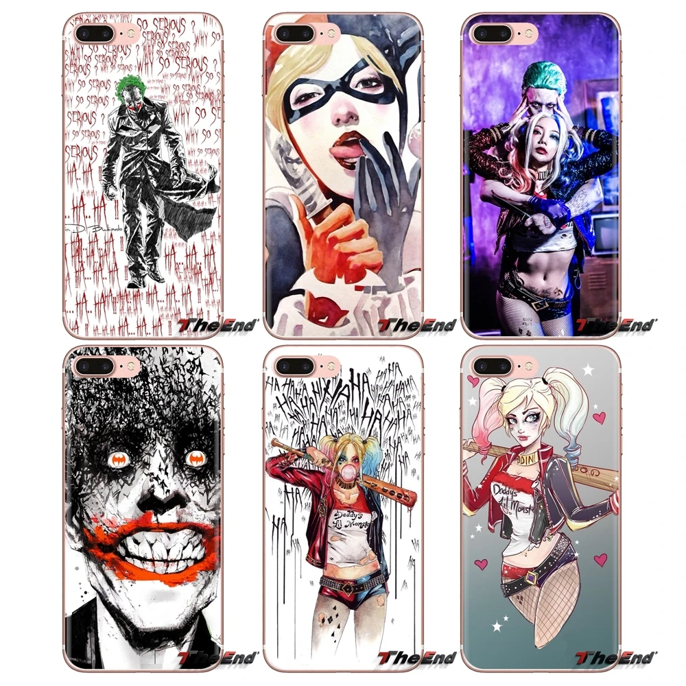 

For Xiaomi Mi3 Samsung A10 A30 A40 A50 A60 A70 Galaxy S2 Note 2 Grand Core Prime joker the dark knight and Harley Quinn TPU Case