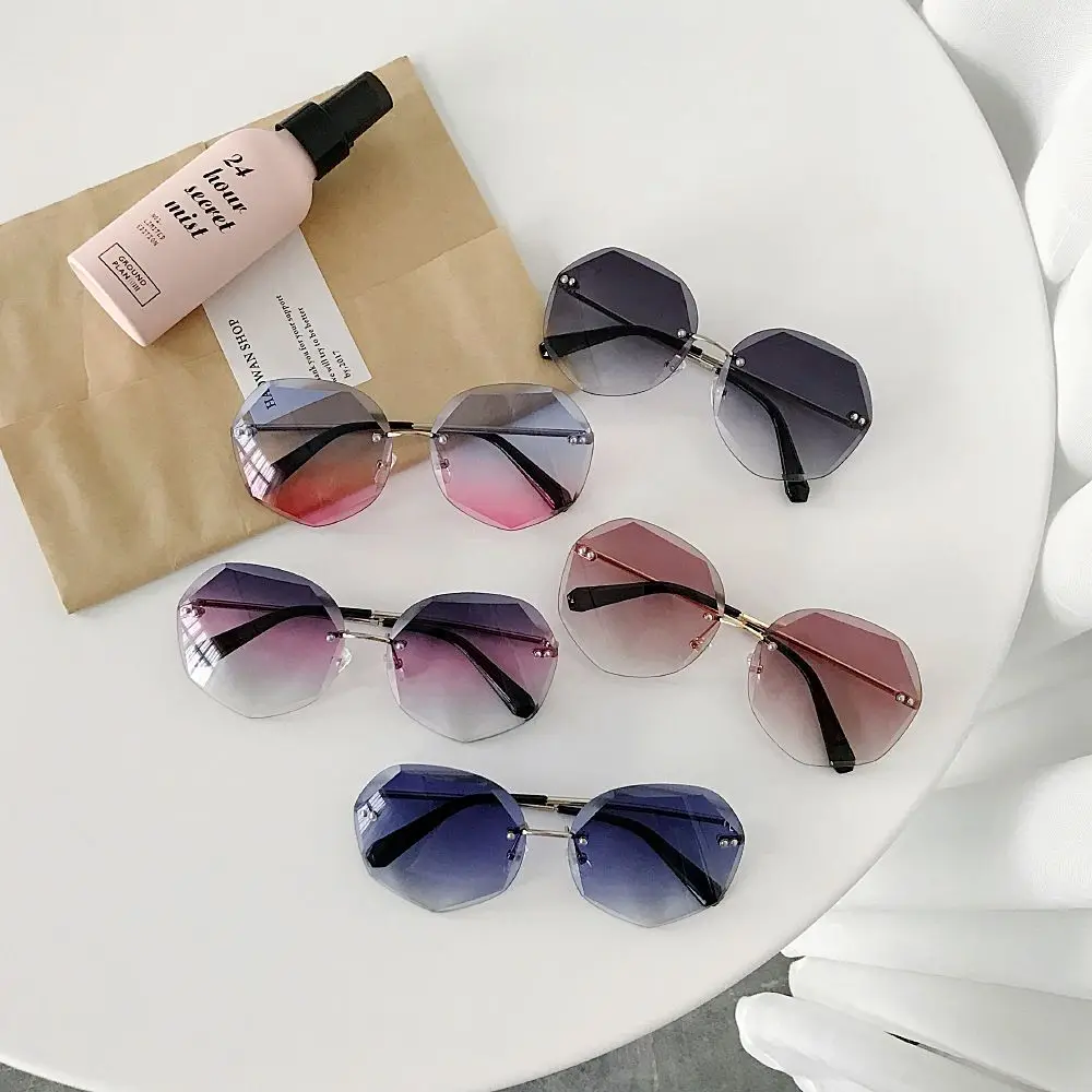 

Newest Cool Polygon Shaped Hexagon Fashion Women's Ocean Sheet UV Protection Eyewear Sun Glasses UV400