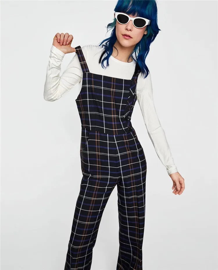 

Fashion Women high waist Bnadage Harem Pants Punk Plaid Check Trousers checkerboard pantalon femme gingham Streetwear SE100