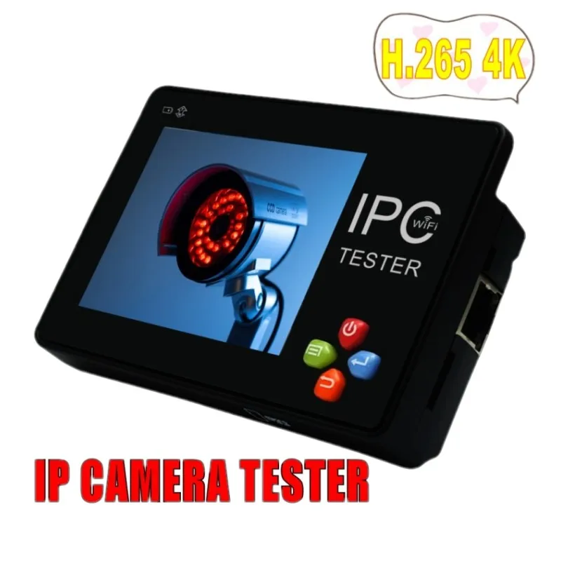 H.265 4K IP CCTV тестер монитор IPC1600 плюс Портативный наручные 3,5 дюймов сенсорный экран IP тестер аналоговых камер ONVIF PTZ wifi