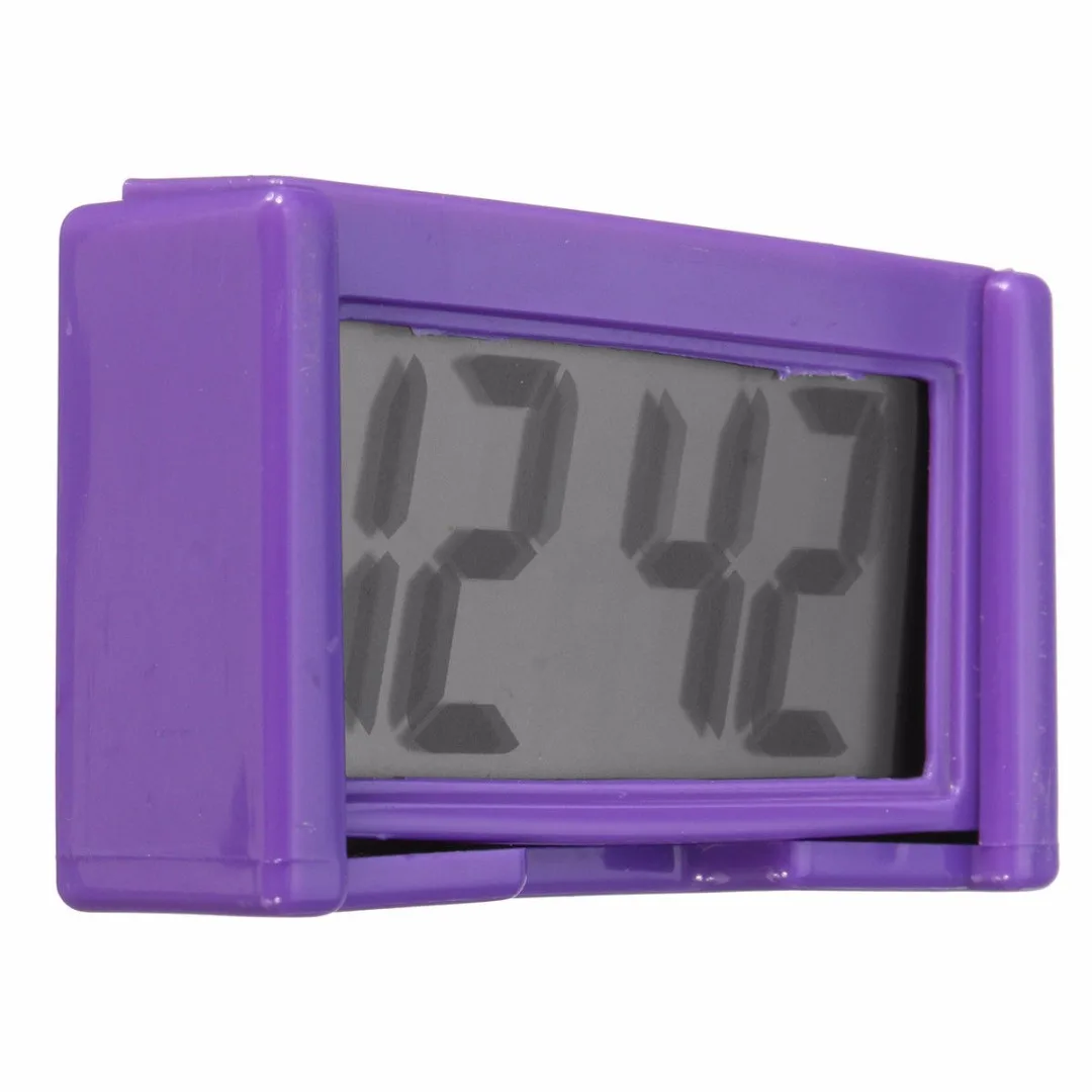 JX-LCLYL LCD Screen Digital Car Dashboard Clock Desk Time Adsorption Bracket Home Office