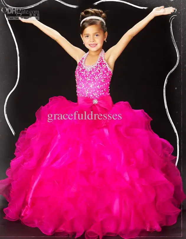 hot pink kids dress