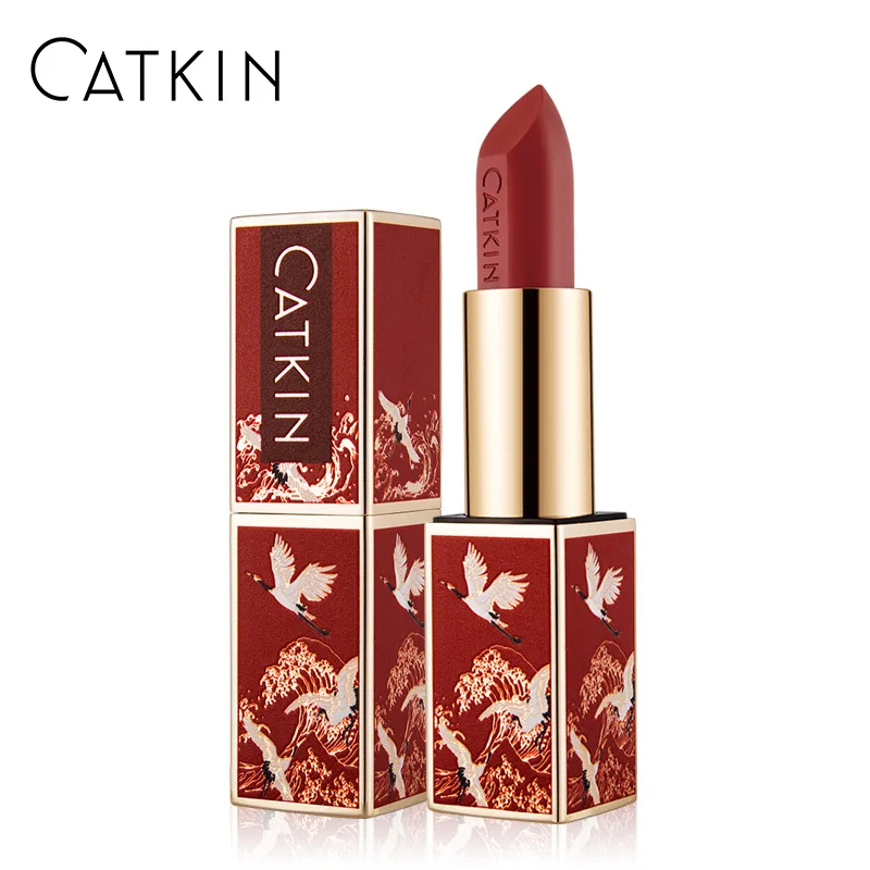 

CATKIN Eternal Love Rouge CR129 Cinnabar in Your Heart Lipstick 3.8g Nutritious Full Size Long-lasting Easy To Wear