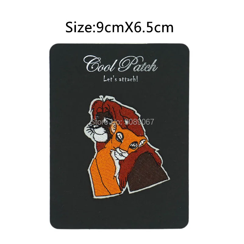 

3.5" Lion King Simba and Nala patches Party Favour Animal Movie TV Series Badge applique iron on patch For clothing Party Bag