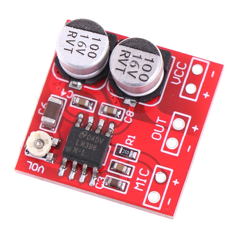 DC 5 V-12 V LM386 электретный микрофон усилитель мощности плата усиления 200 раз MIC Amp Рабочее напряжение: DC 4 V-12 V