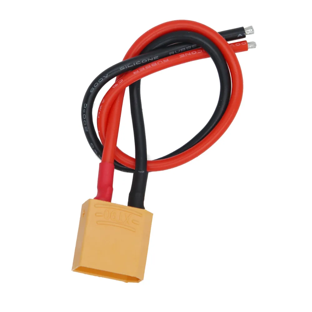 Штекер/гнездо XT90 в разъем банан с силиконовым проводом 14AWG для зарядного