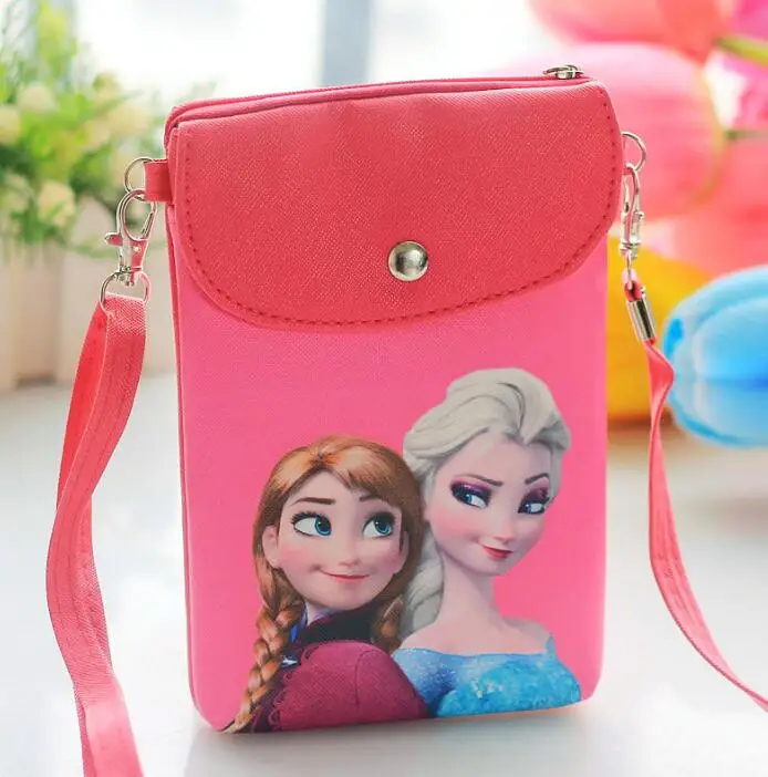 Новая мини-сумка-мессенджер для маленьких девочек, милые мягкие кожаные сумки с изображением Анны для маленьких принцесс, Детские плечевые мини-сумки
