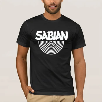 

2019 Fashion Sabian Men T Shirt New Cool Printed Short Sleeve Cotton The Music Men T Shirts Top Tees High Quality Size
