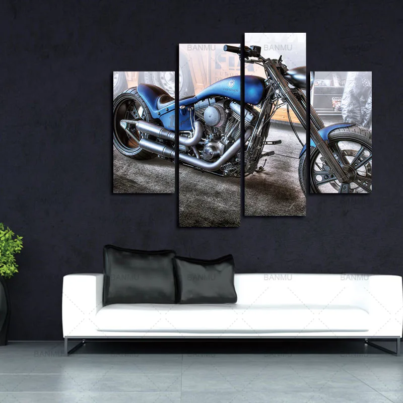 Buy 4 Panels Unframed Canvas Painting Photo Prints