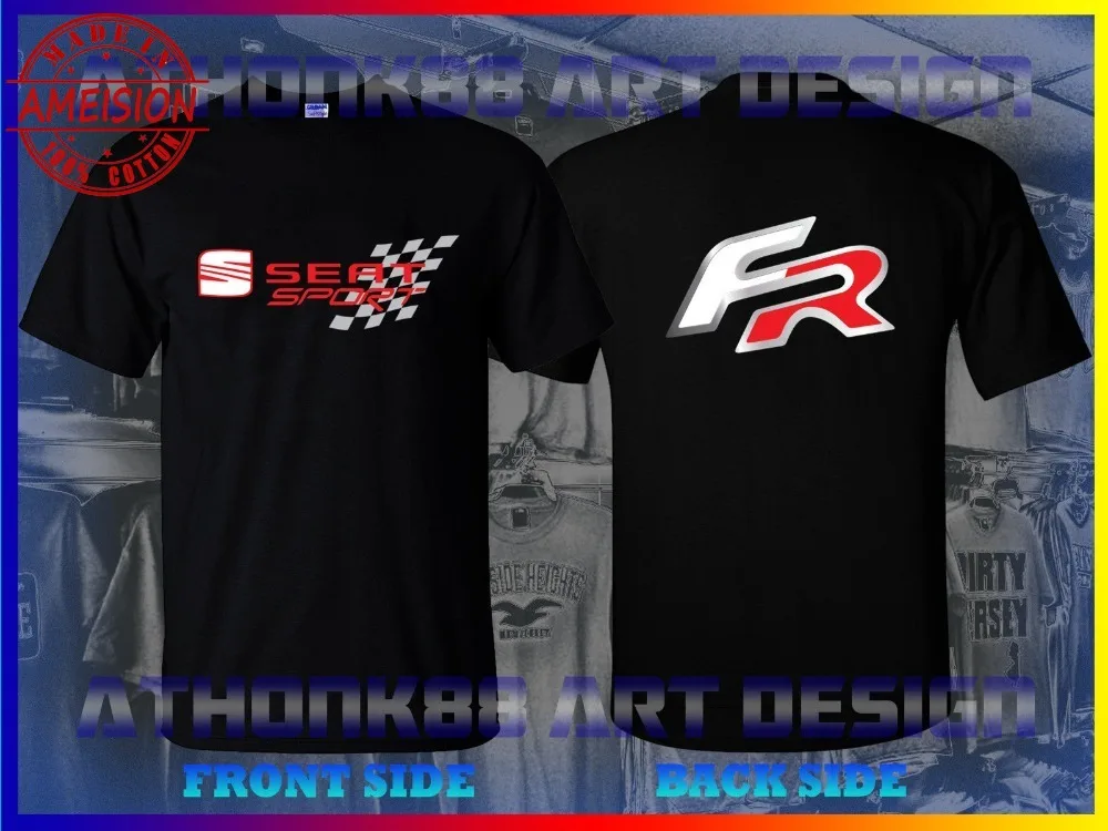 New Summer Hot Sale mens fashion 2019T-Shirt Style Funny SEAT SPORT FR T-SHIRT LEON CAR LOGO MENS Tee | Мужская одежда