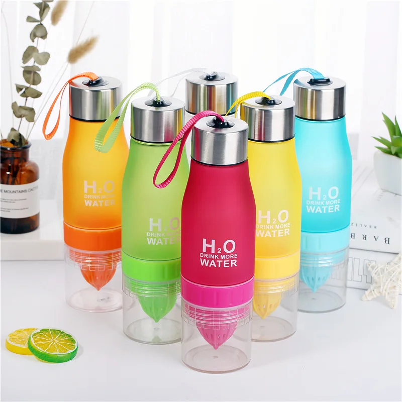 

Colorful lemon cup creative hand cup portable Juicer Machine Mixer Mini Juice frosted plastic student juice tea flower tea House