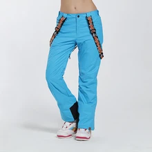 Autumn and winter woman ski font b pants b font windproof waterproof warm outdoor sports ski