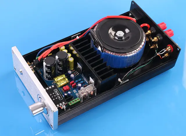 Zerozone New Finished Lm1875t Stereo Amplifier With Omron