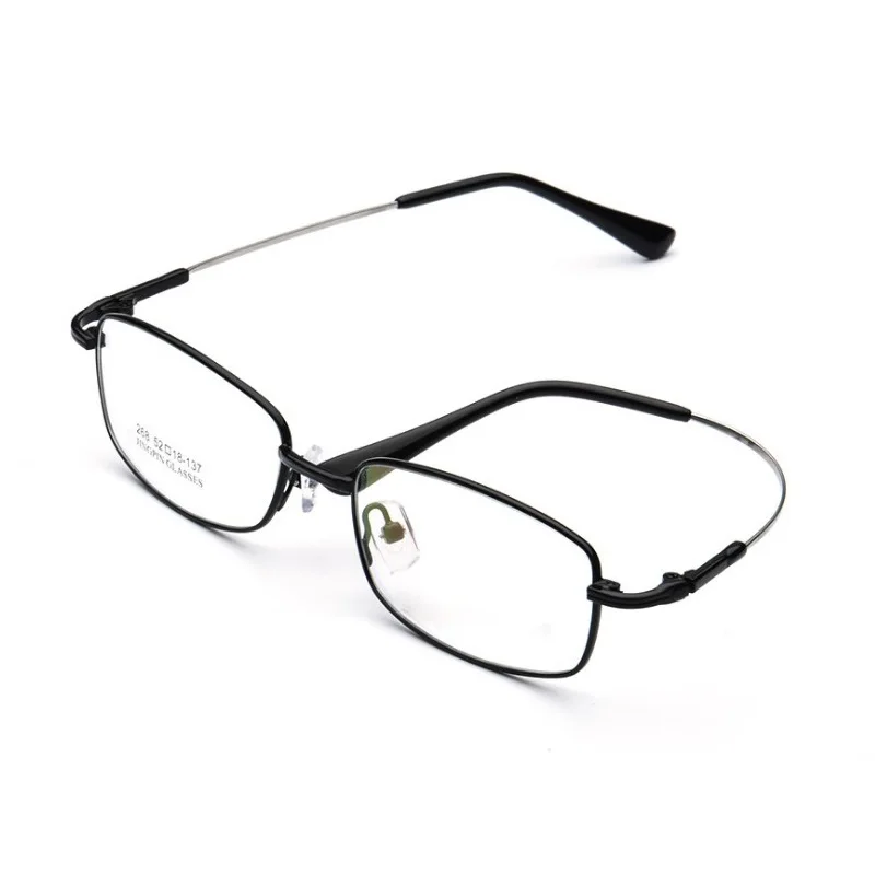Ширина-139 новые эластичные дужки с памятью оправы для очков, мужские очки с полной оправой из титанового сплава, оптические очки для чтения, оправа для очков