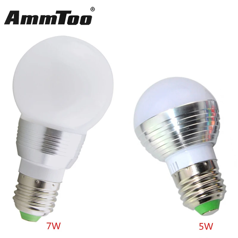 Светодиодная RGB лампа E27 85 265 в 5 Вт 7 1 шт.|e27 led corn light|e27 spot lighte27 base |